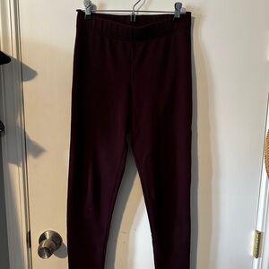 Old Navy Burgundy fleece lined leggings